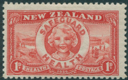 New Zealand 1936 SG598 1d + 1d Scarlet Health Camp MNH - Other & Unclassified