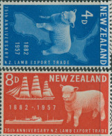 New Zealand 1957 SG758-759 Lamb Export Set MLH - Andere & Zonder Classificatie