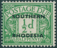 Southern Rhodesia Due 1951 SGD1 ½d Emerald SOUTHERN RHODESIA Ovpt MLH - Zimbabwe (1980-...)