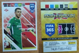 AC - 250 ALEKSANDR SELIKHOV  SPARTAK MOSCOW  TEAM MATE  PANINI FIFA 365 2019 ADRENALYN TRADING CARD - Trading Cards