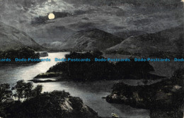 R042595 The Islands Upper Lake. Killarney. By Night. Valentine. Moonlight. 1904 - World
