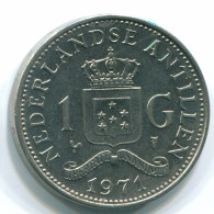 1 GULDEN 1971 NETHERLANDS ANTILLES Nickel Colonial Coin #S11968.U.A - Antille Olandesi