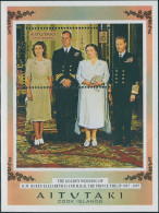 Aitutaki 1997 SG698 Royal Golden Wedding MS MNH - Islas Cook