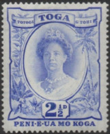 Tonga 1942 SG77 2½d Queen Salote MLH - Tonga (1970-...)