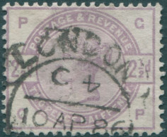 Great Britain 1883 SG190 2½d Lilac QV PCCP FU - Sonstige & Ohne Zuordnung