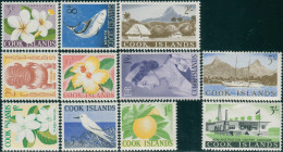 Cook Islands 1963 SG163-173 Flowers Birds Buildings Fish Set MLH - Cookinseln