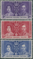 Solomon Islands 1937 SG57-59 Coronation Set MLH - Solomoneilanden (1978-...)