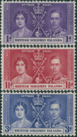 Solomon Islands 1937 SG57-59 Coronation Set MLH - Salomoninseln (Salomonen 1978-...)