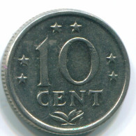 10 CENTS 1971 ANTILLAS NEERLANDESAS Nickel Colonial Moneda #S13458.E.A - Antille Olandesi