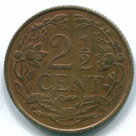 2 1/2 CENT 1959 CURACAO NÉERLANDAIS NETHERLANDS Bronze Colonial Pièce #S10157.F.A - Curaçao