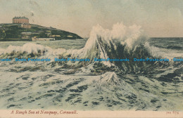 R042947 A Rough Sea At Newquay. Cornwall. Welch. 1906 - World