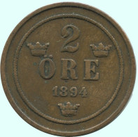 2 ORE 1894 SUECIA SWEDEN Moneda #AC913.2.E.A - Schweden