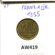 10 FRANCS 1955 FRANCE Coin #AW419.U.A - 10 Francs