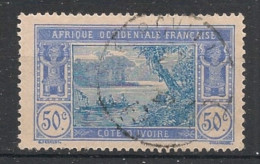 COTE D'IVOIRE - 1922-28 - N°YT. 68A - Lagune Ebrié 50c Outremer - Oblitéré / Used - Oblitérés