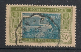 COTE D'IVOIRE - 1922-28 - N°YT. 69 - Lagune Ebrié 50c Vert-olive Et Bleu - Oblitéré / Used - Gebruikt