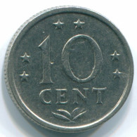 10 CENTS 1971 NETHERLANDS ANTILLES Nickel Colonial Coin #S13448.U.A - Nederlandse Antillen