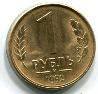 1 RUBLE 1992 RUSSIA UNC Coin #W11442.U.A - Russia