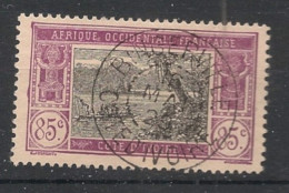 COTE D'IVOIRE - 1922-28 - N°YT. 72 - Lagune Ebrié 85c Lilas Et Noir - Oblitéré / Used - Oblitérés