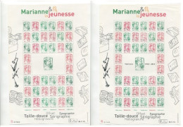 !!! MARIANNE ET LA JEUNESSE, BLOCS FEUILLETS F4774A ET F4774B NEUFS ** - Mint/Hinged