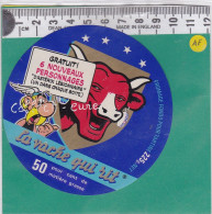 C1252 FROMAGE VACHE QUI RIT ASTERIX  GRATUIT 6 PERSONNAGES  225 Gr - Formaggio