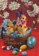 OSTERN HUHN EI Vintage Ansichtskarte Postkarte CPSM #PBO615.A - Pascua
