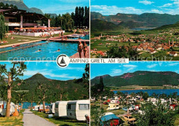 73236536 Kalterer See Suedtirol Camping Gretl Am See Freibad Kalterer See Suedti - Andere & Zonder Classificatie