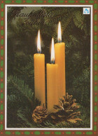 Neujahr Weihnachten KERZE Vintage Ansichtskarte Postkarte CPSM #PAW177.A - Nieuwjaar