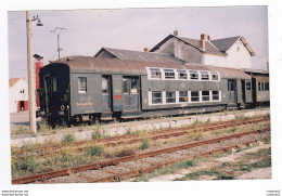 PHOTO Originale TRAINS Wagon Ou Voiture CFTS Voyageurs à étage De 2ème Classe Reconvertie En Voiture Bar Non Datée - Trenes