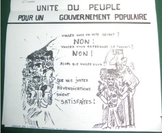 PROPAGANDE  1968 : L UNITE OUVRIERE , JOURNAL SYNDICALISTE PROLETARIEN REDIGE PAR DES MILITANTS CGT DE RENAULT - FLINS - Politique