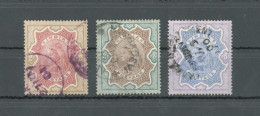1895 INDIA, Stanley Gibbons N. 107/109, Head Of Queen, Usati - Other & Unclassified