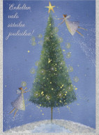 ENGEL WEIHNACHTSFERIEN Feiern & Feste Vintage Ansichtskarte Postkarte CPSM #PAH862.A - Angeli