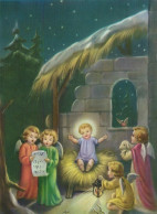ANGEL CHRISTMAS Holidays Vintage Postcard CPSM #PAH593.A - Angels