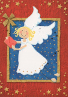 ENGEL WEIHNACHTSFERIEN Feiern & Feste Vintage Ansichtskarte Postkarte CPSM #PAH532.A - Angels