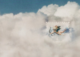 ENGEL WEIHNACHTSFERIEN Feiern & Feste Vintage Ansichtskarte Postkarte CPSM #PAH522.A - Angels