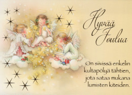 ENGEL WEIHNACHTSFERIEN Feiern & Feste Vintage Ansichtskarte Postkarte CPSM #PAH400.A - Engel