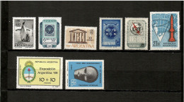 Argentina  1961-70 .-  Y&T  Nº  82-83-84-88-105-112-115-132   Aéreos    ** - Poste Aérienne