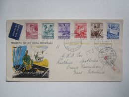 1957 INDONESIA REGISTERED COVER - Indonesia