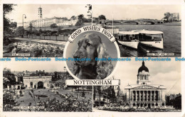 R042690 Good Wishes From Nottingham. Multi View. Alpha. RP. 1959 - Wereld