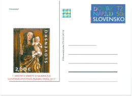 CDV 279 Slovakia Best Slovak Stamp Poll Of 2017, Issued In 2018 - Scultura
