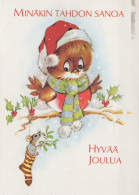 UCCELLO Animale Vintage Cartolina CPSM #PAN064.A - Vögel