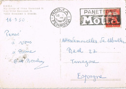 55029. Postal ROMA (Italia) 1950. ANNO SANTO, Panettone MOTA. Puente Victor Emmanuel II - 1946-60: Poststempel