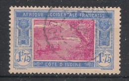 COTE D'IVOIRE - 1934-35 - N°YT. 105A - Lagune Ebrié 1f75 Outremer Et Rose - Oblitéré / Used - Usados