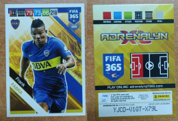 AC - 269 FRANK FABRA  BOCA JUNIORS  PANINI FIFA 365 2019 ADRENALYN TRADING CARD - Trading Cards