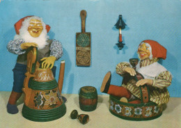 PÈRE NOËL Bonne Année Noël GNOME Vintage Carte Postale CPSM #PBA994.A - Santa Claus