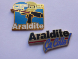 2 Pin S MARQUE ARALDITE COLLE BICOMPOSANT Different - Merken