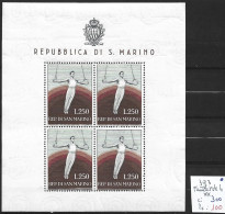 SAINT-MARIN 393 Feuillet De 4 ** Côte 300 € - Unused Stamps