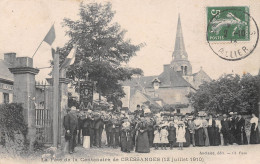 CRESSANGES (Allier) - La Fête De La Centenaire, 12 Juillet 1910 - Fanfare L'Avenir - Voyagé (2 Scans) - Autres & Non Classés