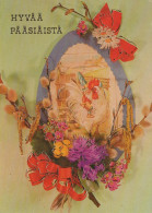 PÂQUES POULET ŒUF Vintage Carte Postale CPSM #PBO834.A - Pasqua