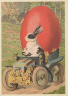 PÂQUES LAPIN ŒUF Vintage Carte Postale CPSM #PBO479.A - Pasqua