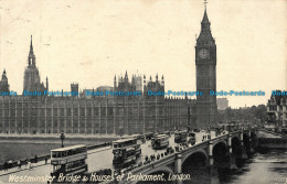 R042749 Westminster Bridge And Houses Of Parliament. London. Classical - Altri & Non Classificati